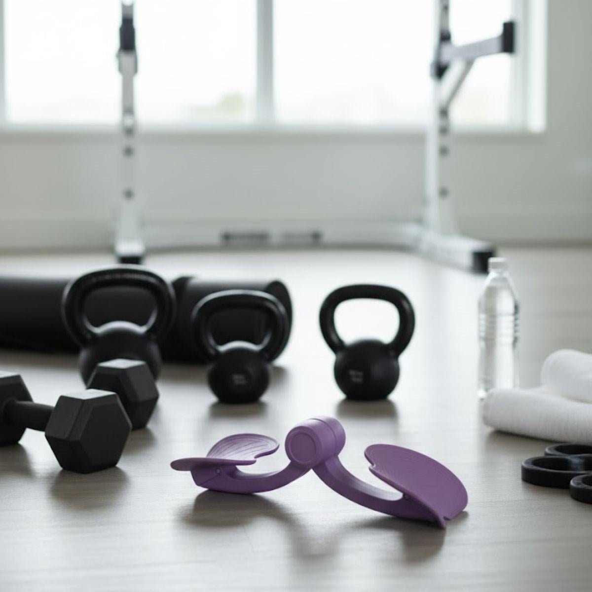 BUFFER® Bacak Arası İncelten Egzersiz Aleti - İç Bacak Sıkılaştırıcı, Pelvik Kas Güçlendirici Plastik Spor Aparatı - UcuzaGeliyor