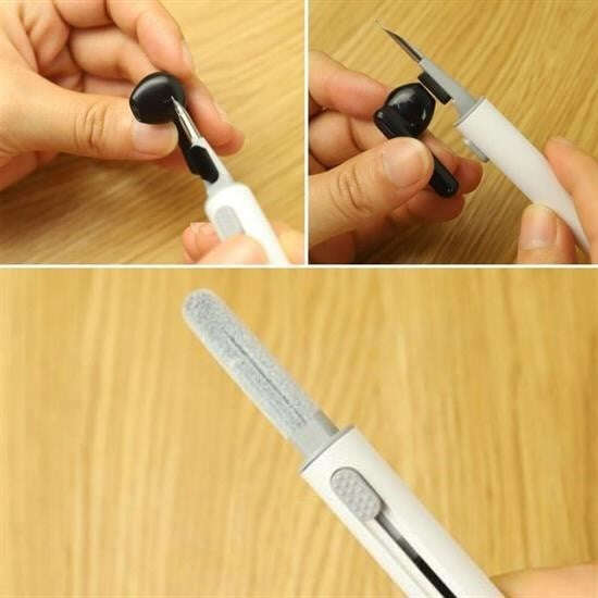 GENEL®  Çok Amaçlı Yumuşak Fırçalı Kablosuz Kulaklıklar İçin Kulaklık Temizleme Kiti - UcuzaGeliyor