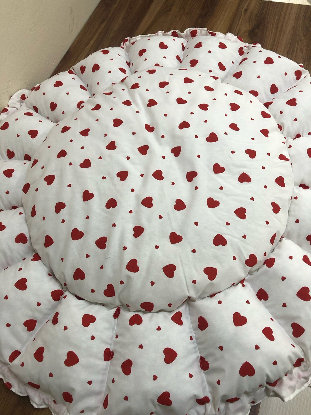 KALP DESENLİ BEBEK YATAĞI , OYUN MİNDERİ