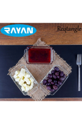 Reqtangle Tekli Dikdörtgen Cam Kahvaltılık Royaleks-81484
