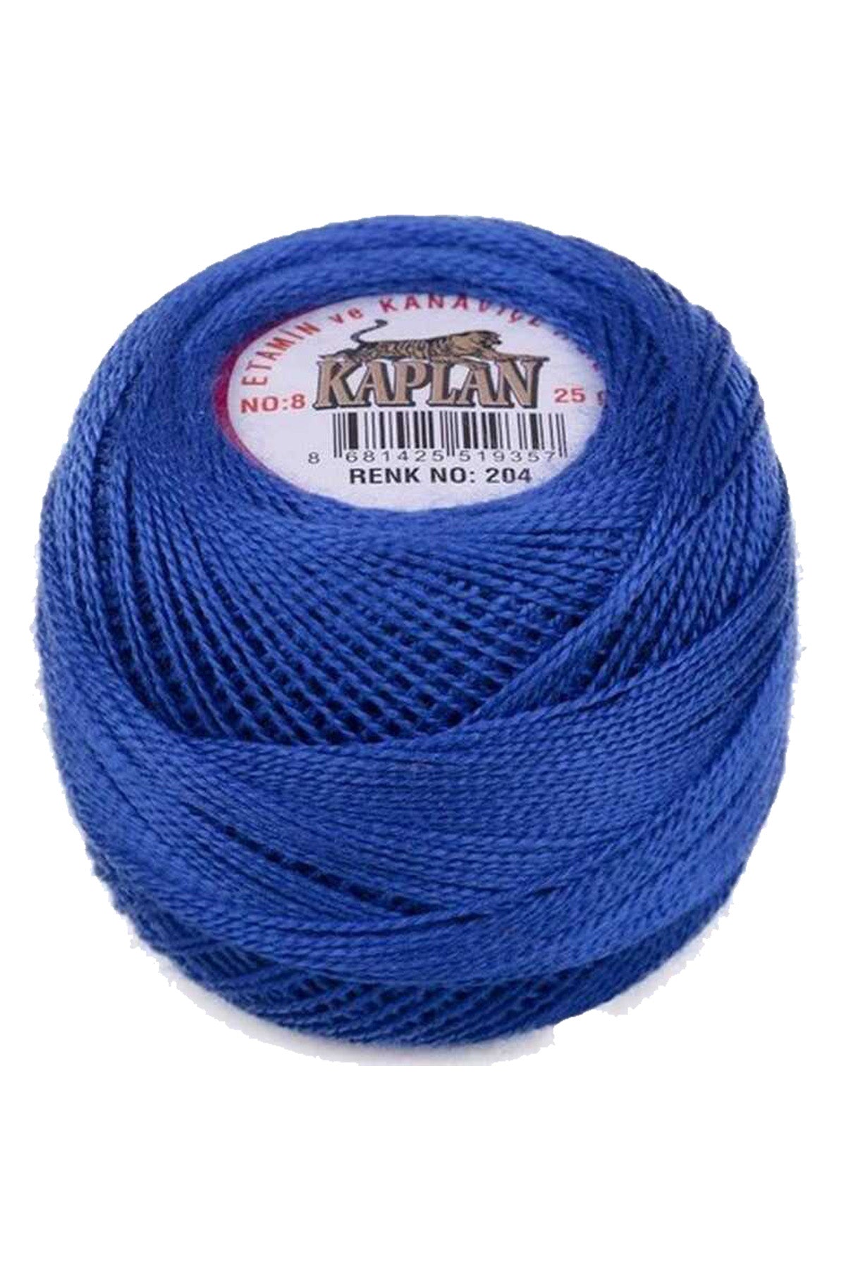 Kaplan Etamin Ve Kanaviçe İpi 8 No Kod/Renk: 204 - Royaleks