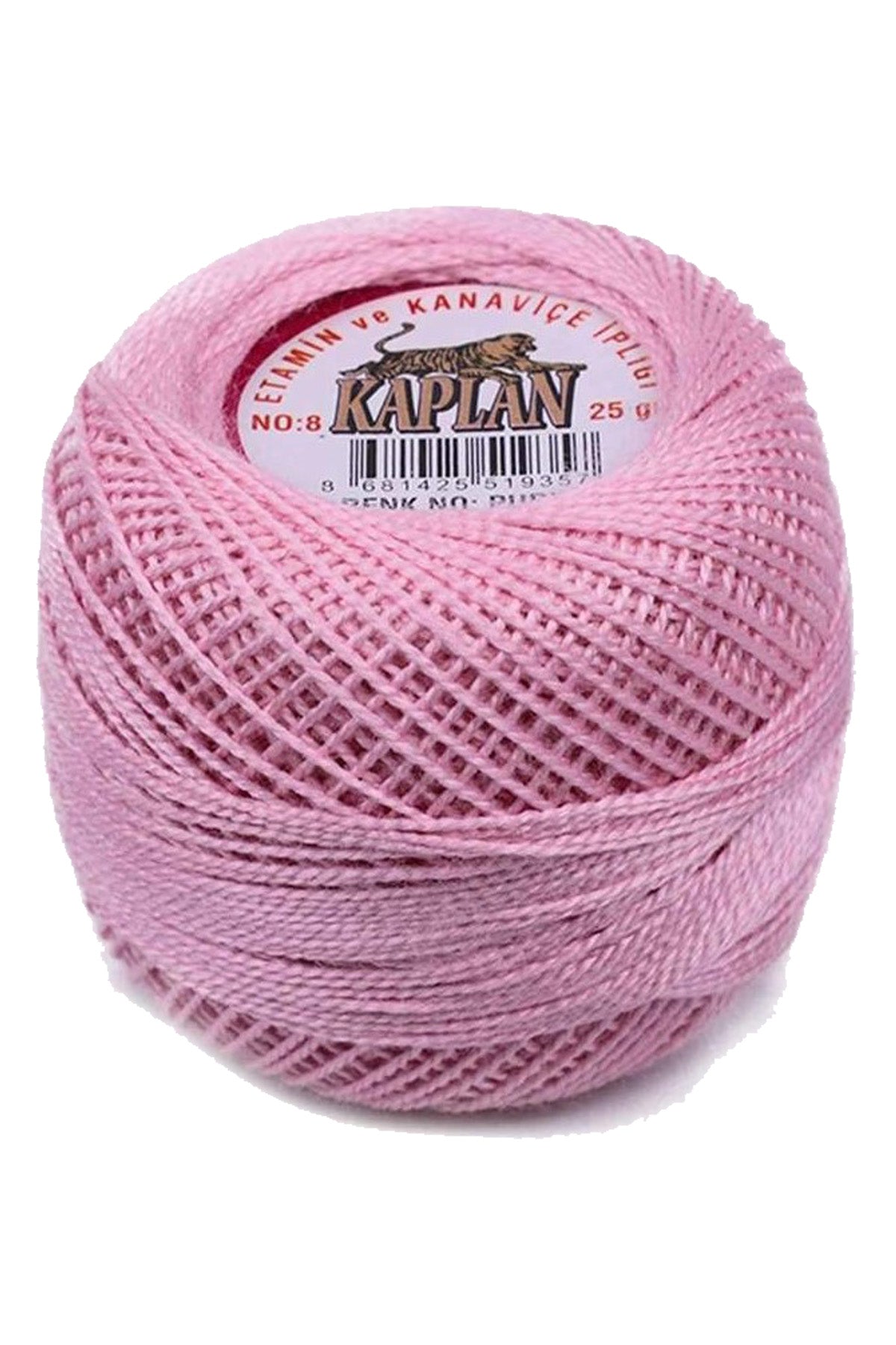 3 Adet Kaplan Etamin Ve Kanaviçe İpi 8 No Kod/Renk: 726 - PUDRA - 918 - Ryl