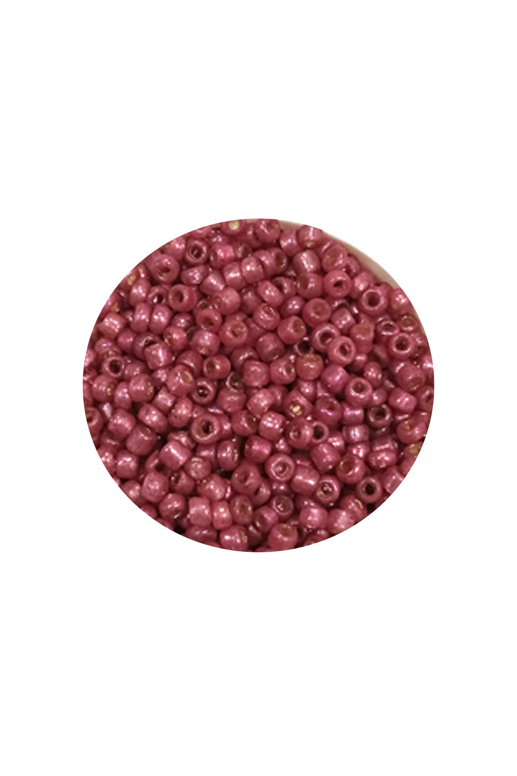 Dökme Cam Kum Boncuk (11/0) 2 mm - 20 Gram -  Koyu Pembe - BNC011