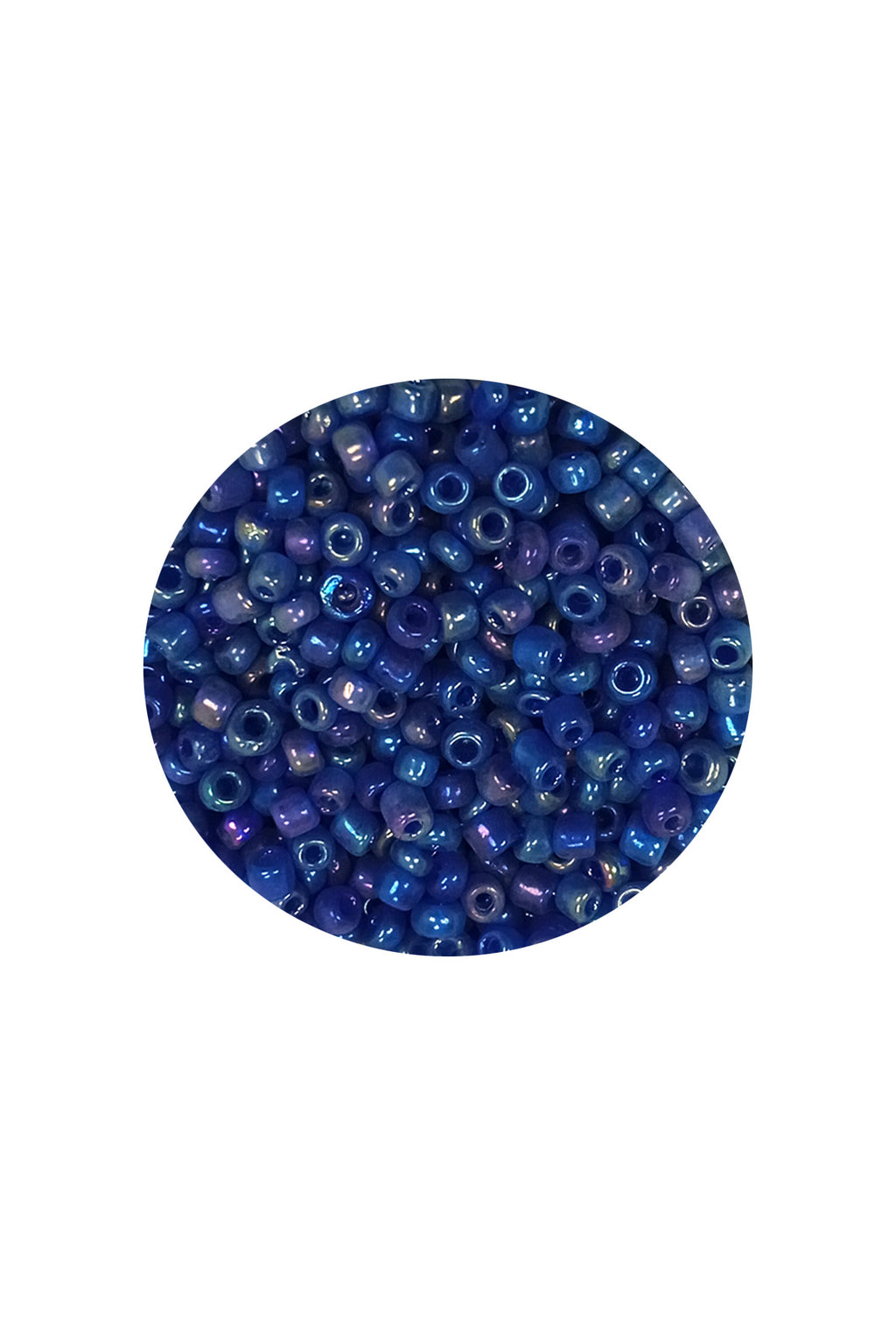 Dökme Cam Kum Boncuk (11/0) 2 mm - 20 Gram -  Koyu Mavi - BNC017