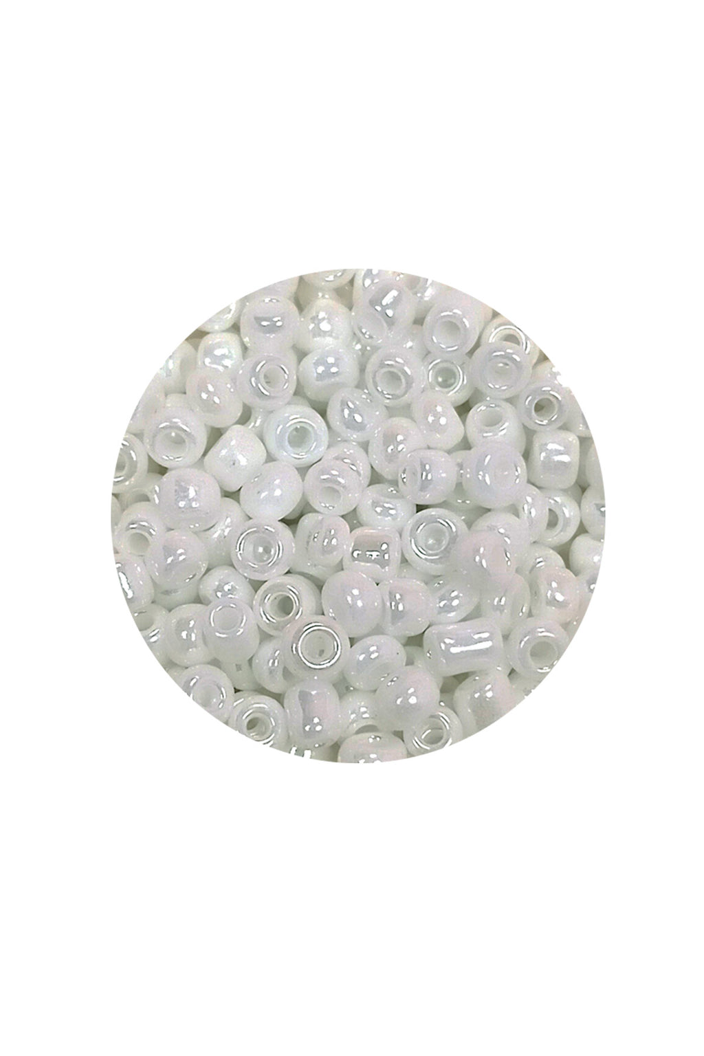 Dökme Cam Kum Boncuk (8/0) 3 mm - 20 Gram - İnci Beyaz - BNC145