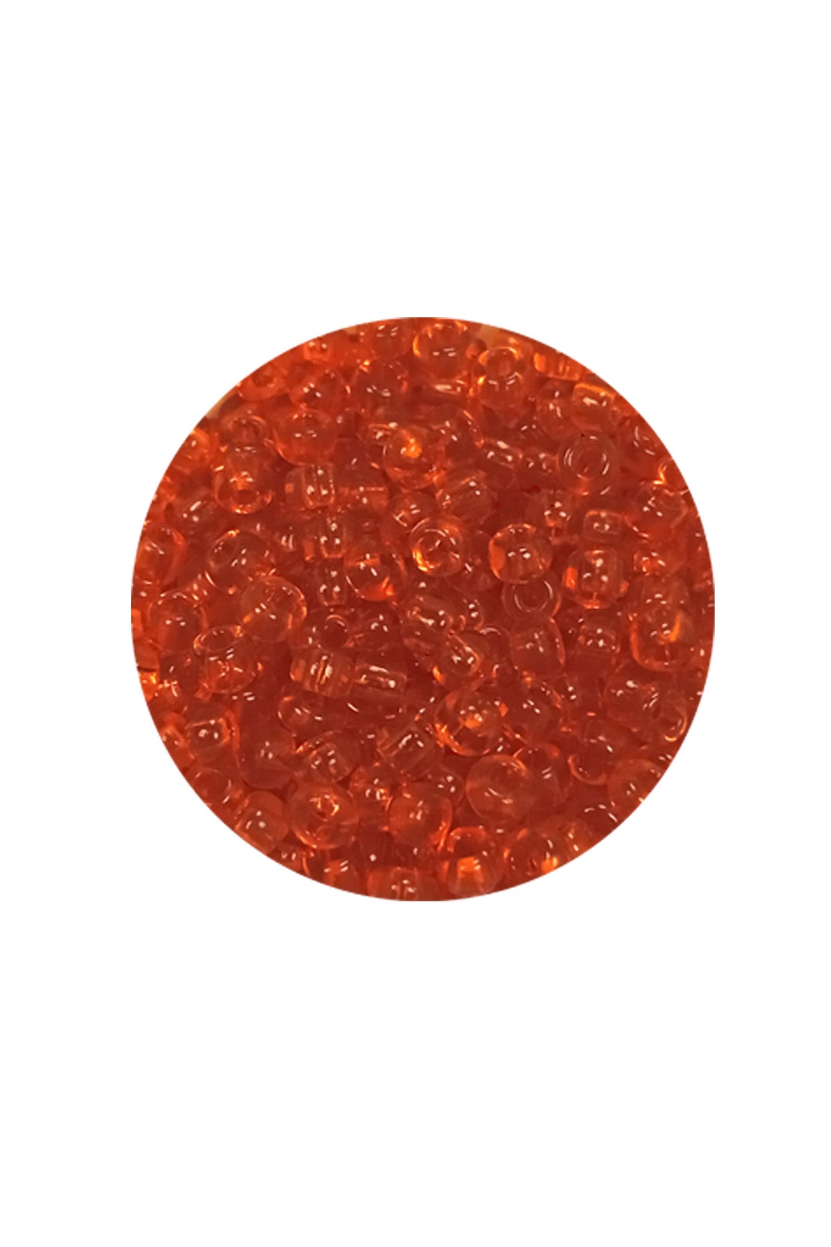Dökme Cam Kum Boncuk (8/0) 3 mm - 20 Gram - Şeffaf Turuncu - BNC165