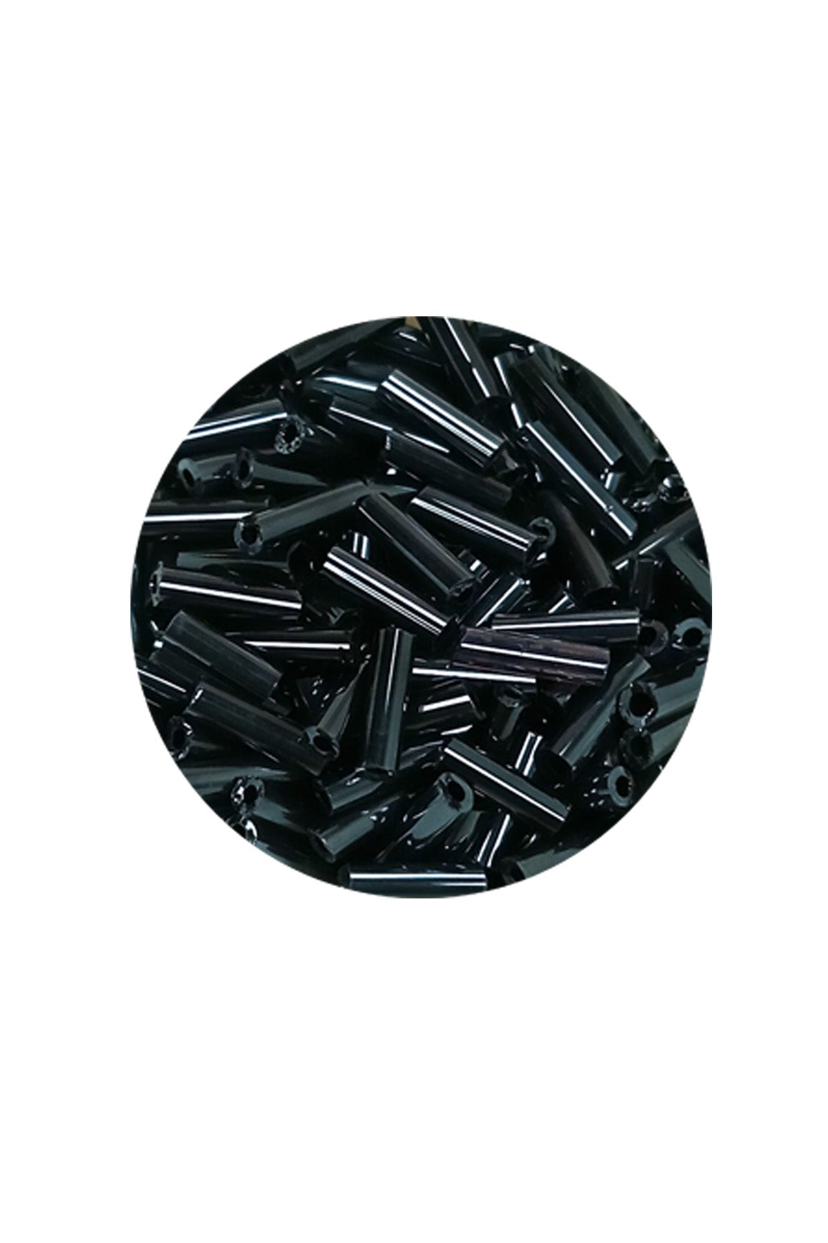 Uzun Boru Kesme Boncuk Çap 2mm Uzunluk 10 mm - 20 Gram - Koyu Yeşil - BNC227