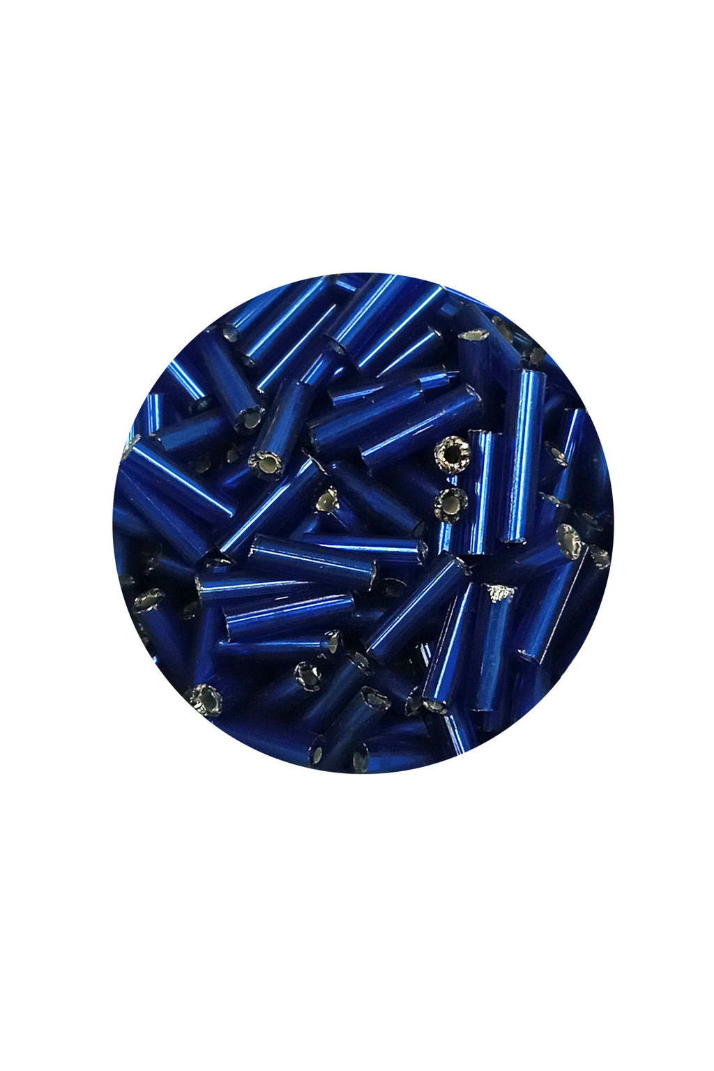 Uzun Boru Kesme Boncuk Çap 2mm Uzunluk 10 mm - 20 Gram - Lacivert - BNC233