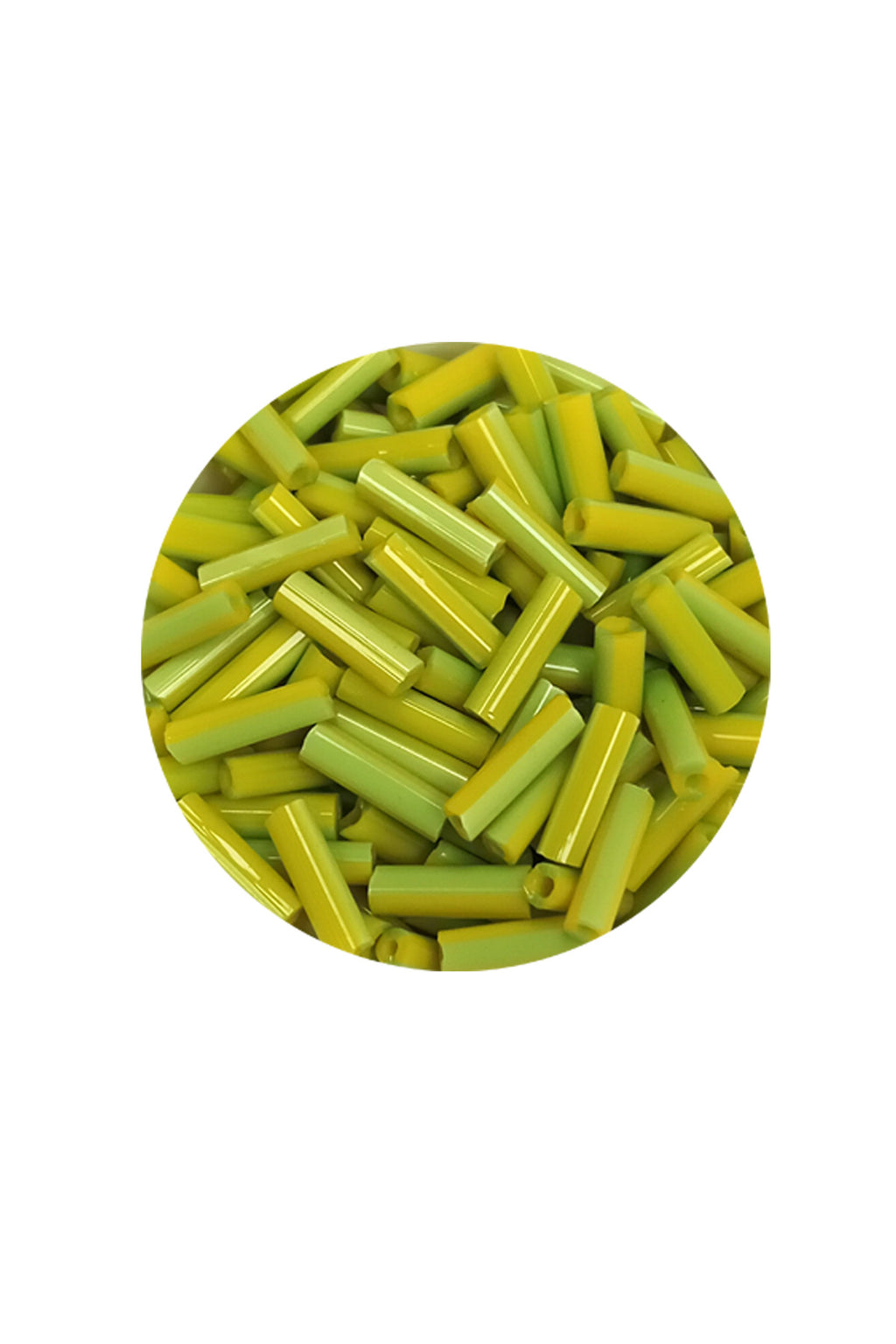 Uzun Boru Kesme Boncuk Çap 2mm Uzunluk 10 mm - 20 Gram - Yeşil - BNC243