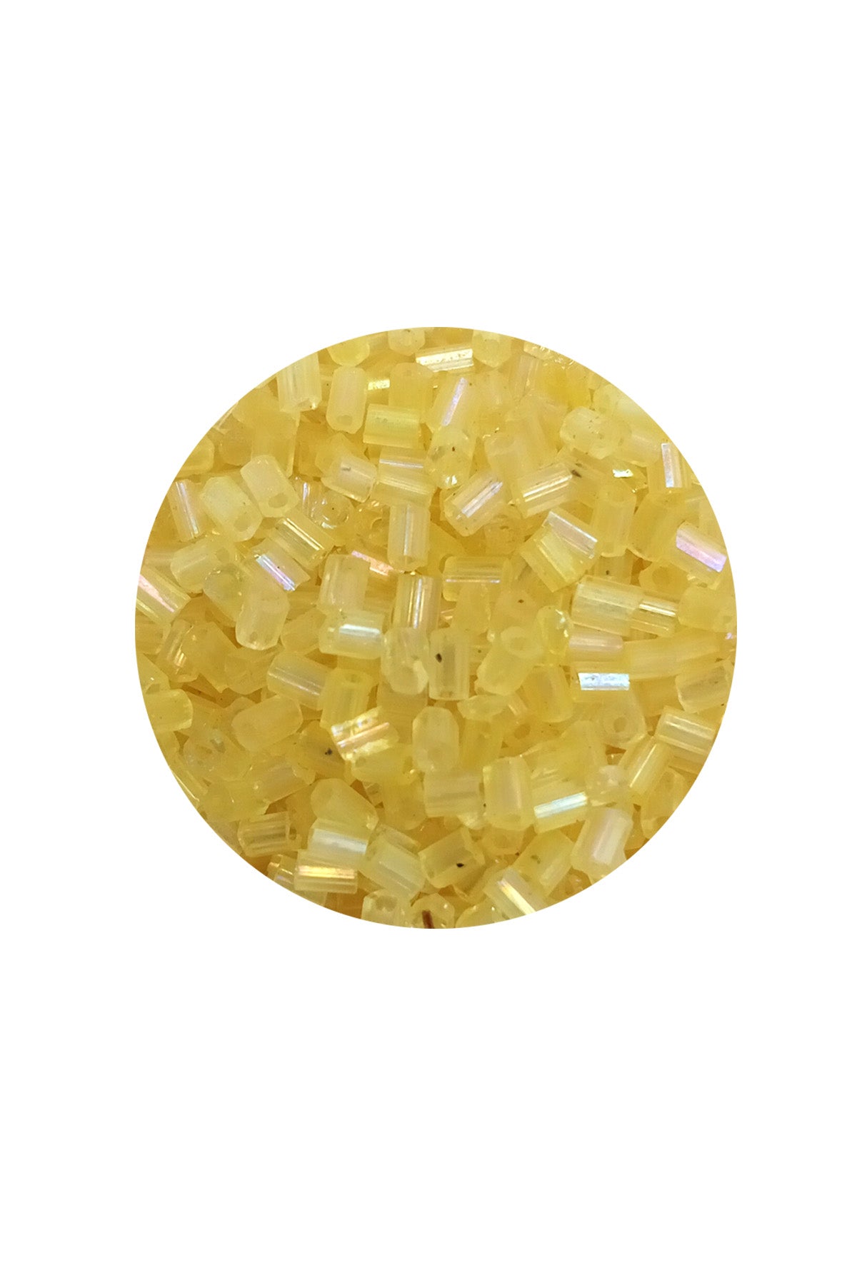 Kesme Cam Boncuk 2mm - 20 Gram - Şeffaf Sarı -BNC303