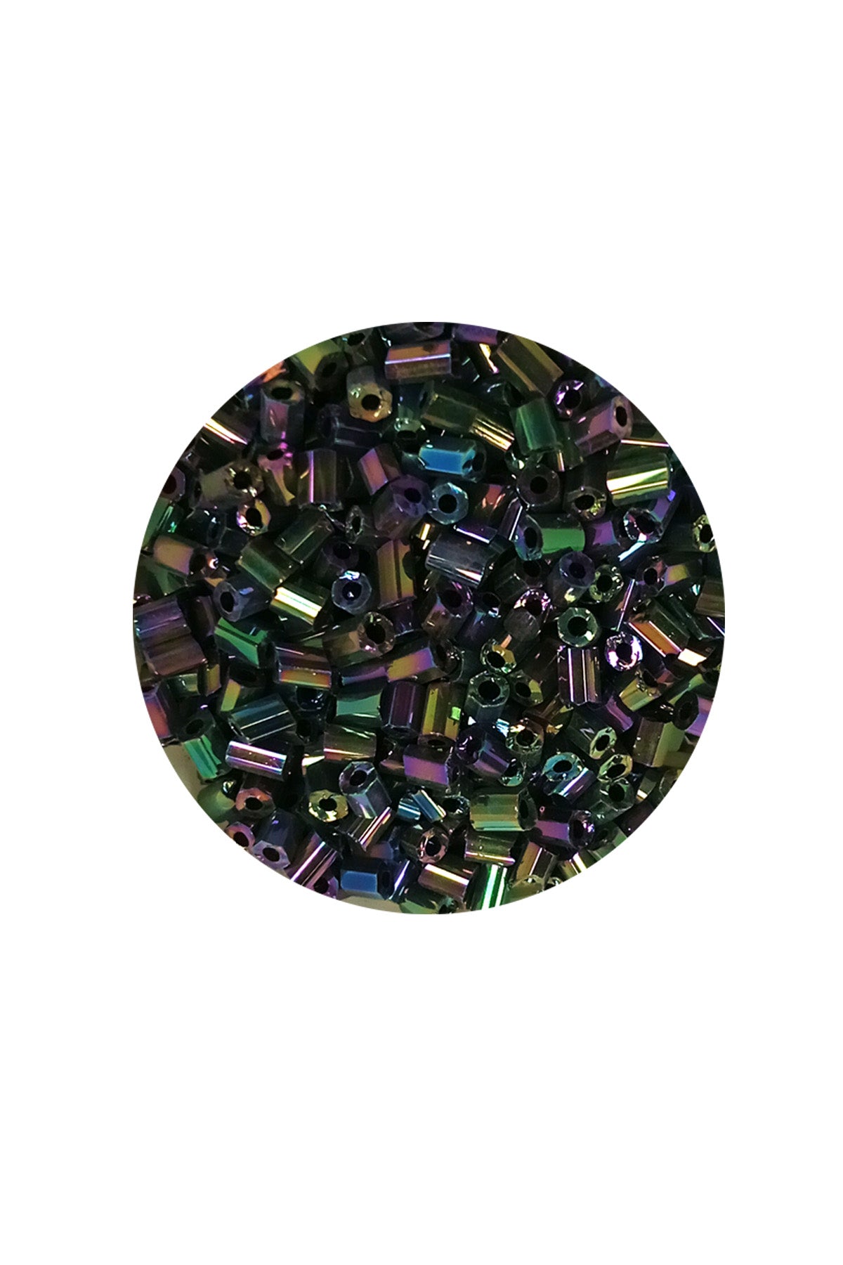 Kesme Cam Boncuk 2mm - 20 Gram - Parlak Alacalı -BNC304