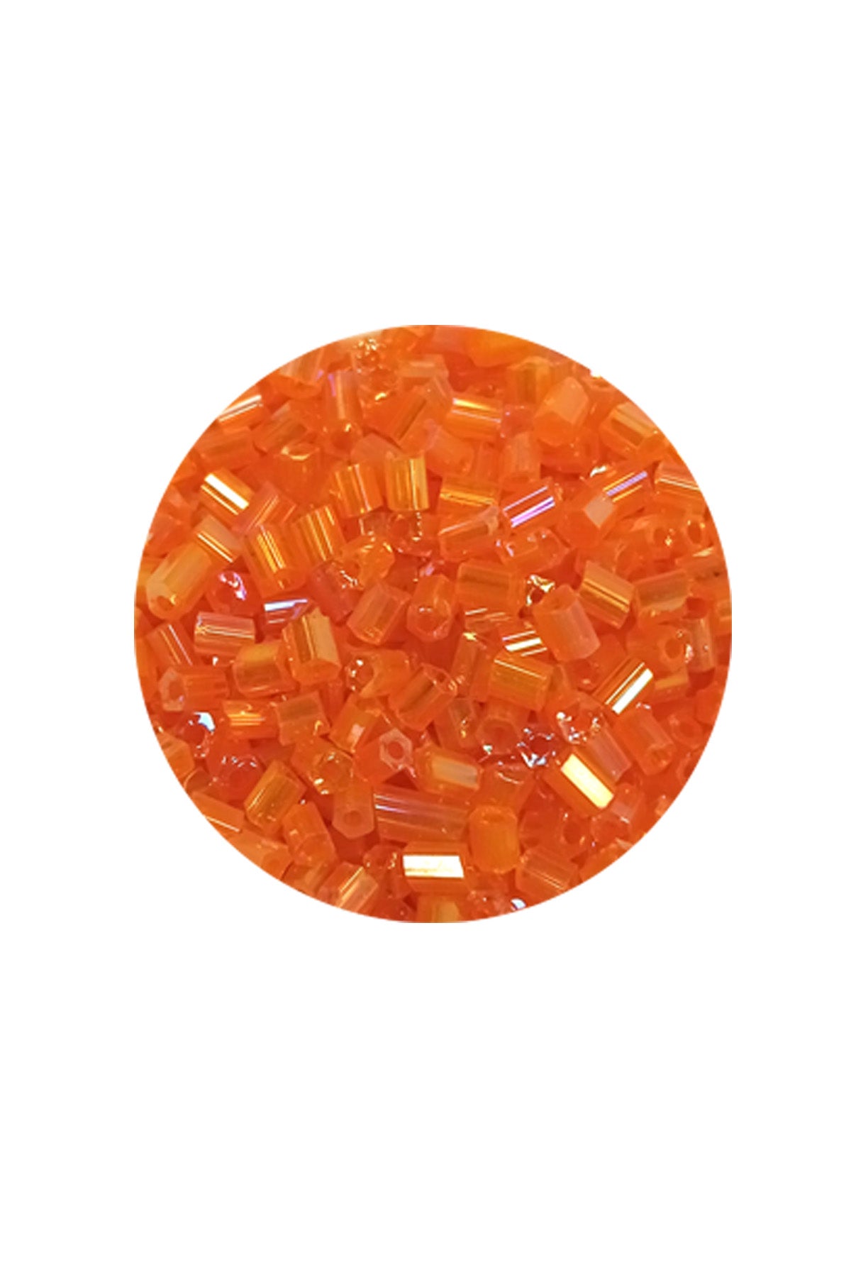 Kesme Cam Boncuk 2mm - 20 Gram - Şeffaf Turuncu -BNC314