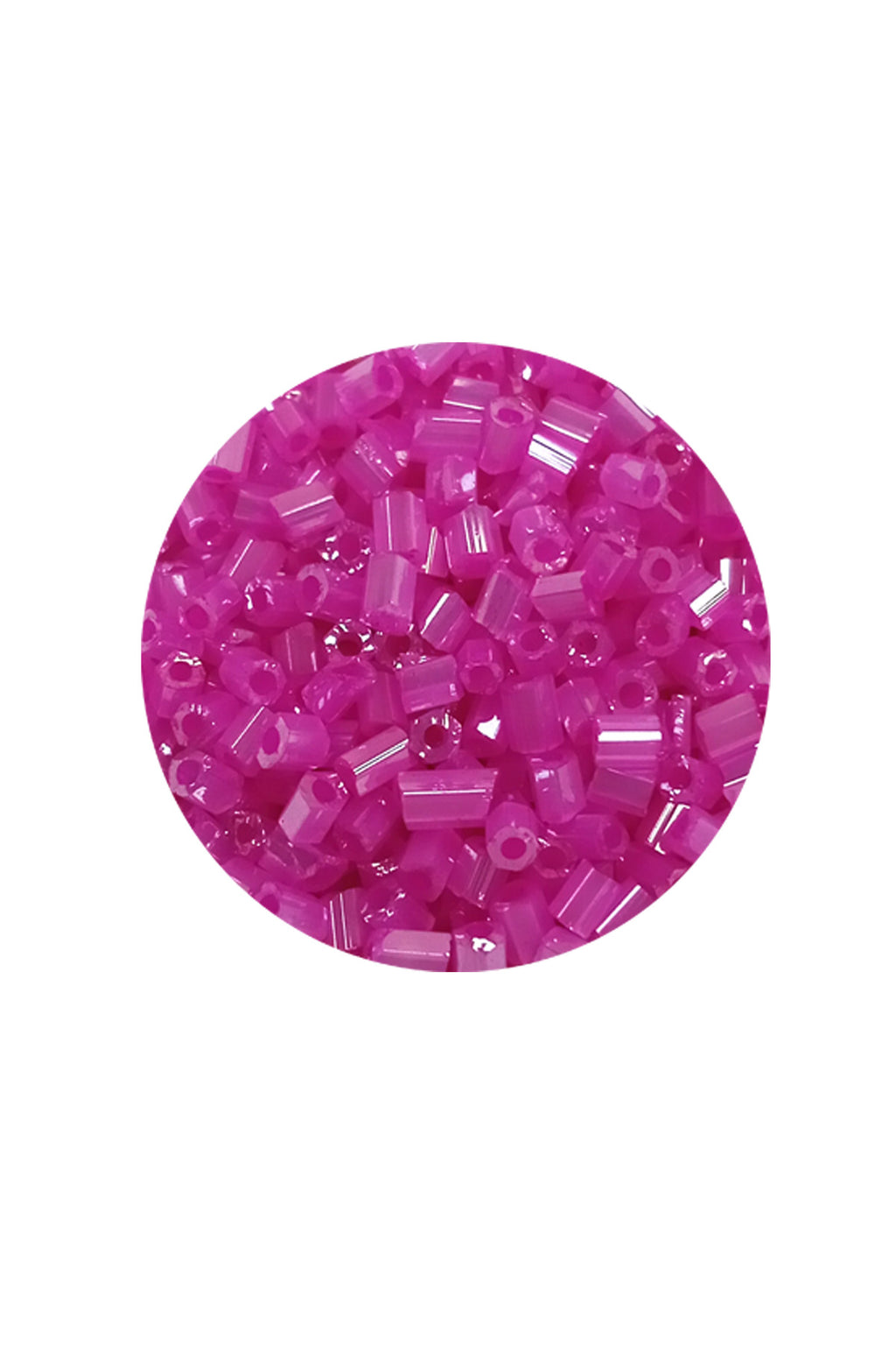 Kesme Cam Boncuk 2mm - 20 Gram - Şeffaf Fuşya -BNC315