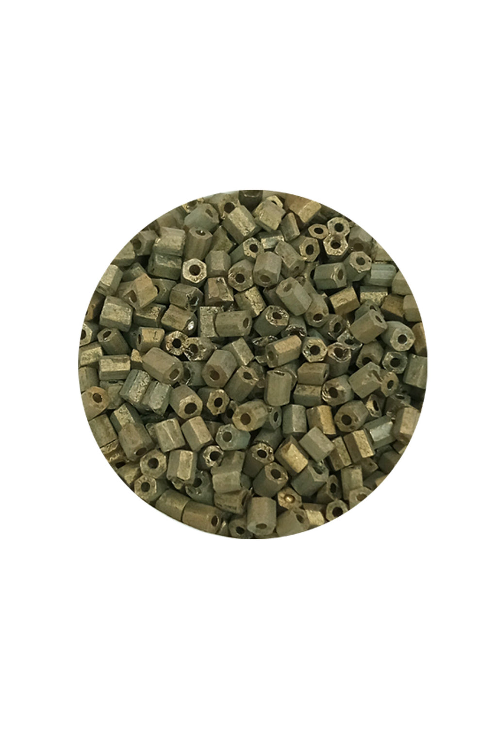 Kesme Cam Boncuk 2mm - 20 Gram - Mat Asker Yeşili -BNC317