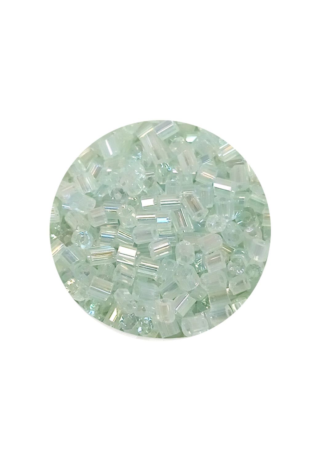 Kesme Cam Boncuk 2mm - 20 Gram - Şeffaf Beyaz -BNC320