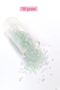 Kesme Cam Boncuk 2mm - 20 Gram - Şeffaf Beyaz -BNC320