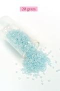 Kesme Cam Boncuk 2mm - 20 Gram - Maz Buz Mavi -BNC321