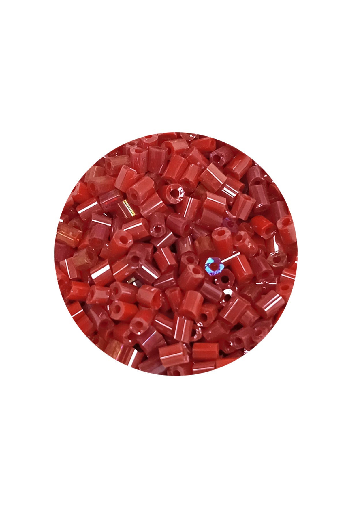 Kesme Cam Boncuk 2mm - 20 Gram - Koyu Kırmızı -BNC322