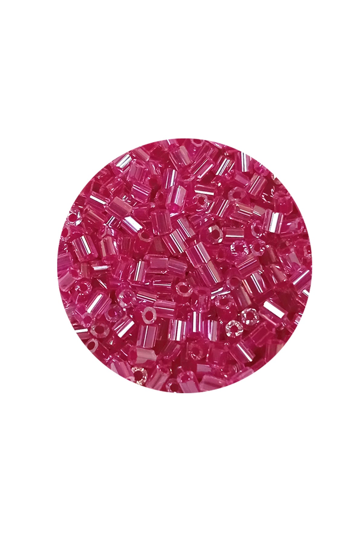 Kesme Cam Boncuk 2mm - 20 Gram - Şeffaf Pembe -BNC334