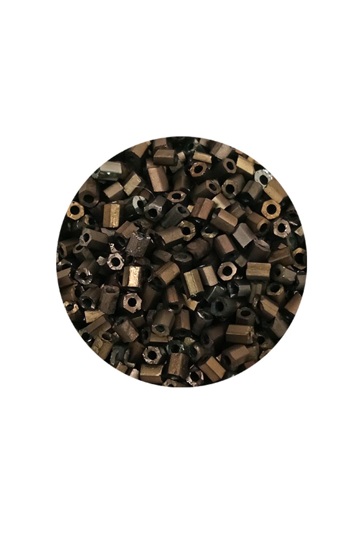 Kesme Cam Boncuk 2mm - 20 Gram - Mat Kahverengi -BNC348