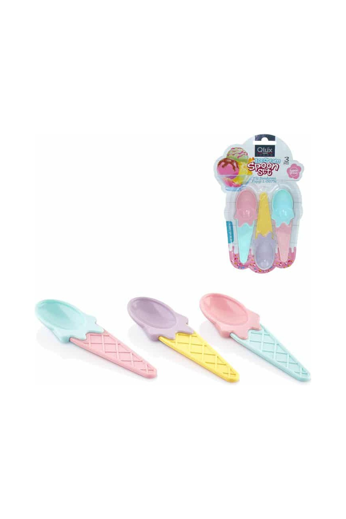 Karnaval Dondurma Kaşığı 3 Adet ROYALEKS-L716