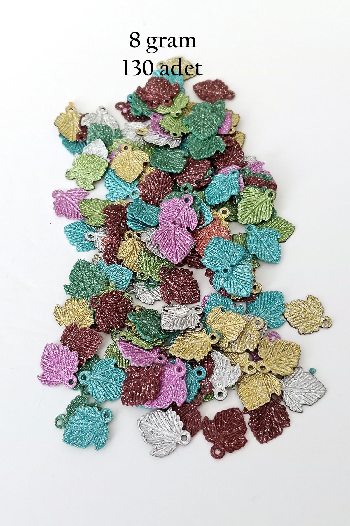 Oya Abiye Bileklik Kolye Pleksi Plastik Pul Karma Renk 8 gram 130 adet - BNC499