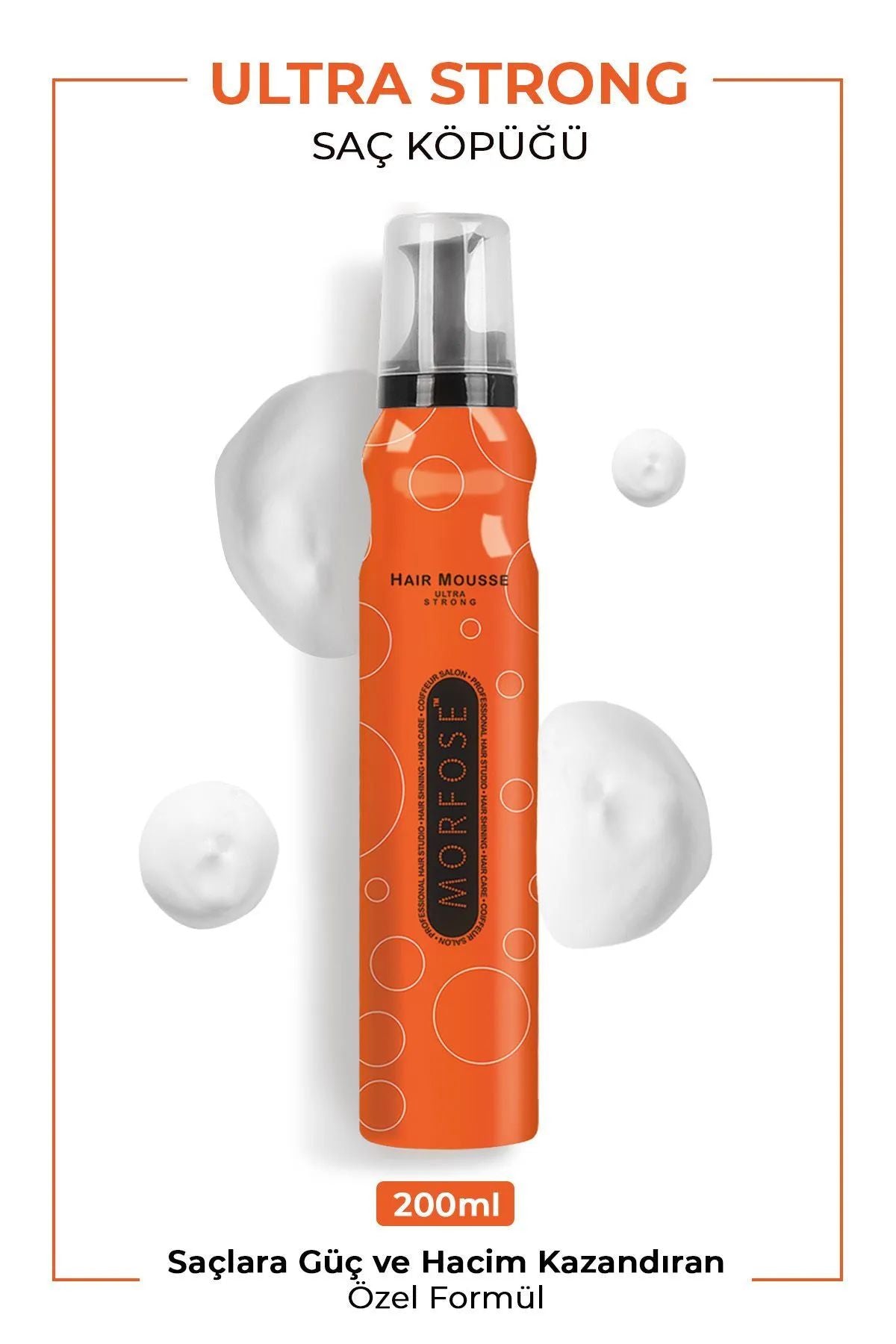 Ultra Strong Saç Köpük 200 ML - Ultra Güçlü Tutuş - mrfs