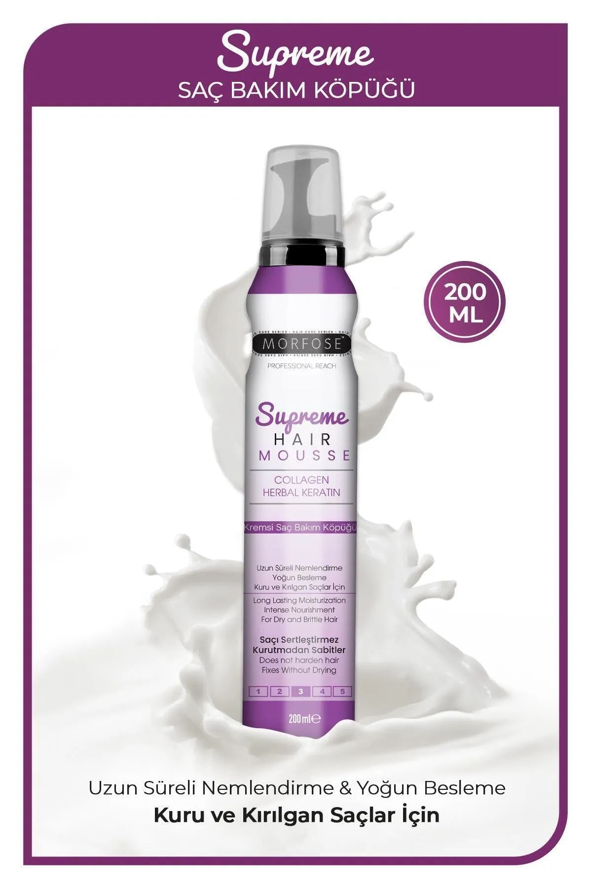 Supreme Saç Köpük 200 ML - Nemlendirme - mrfs