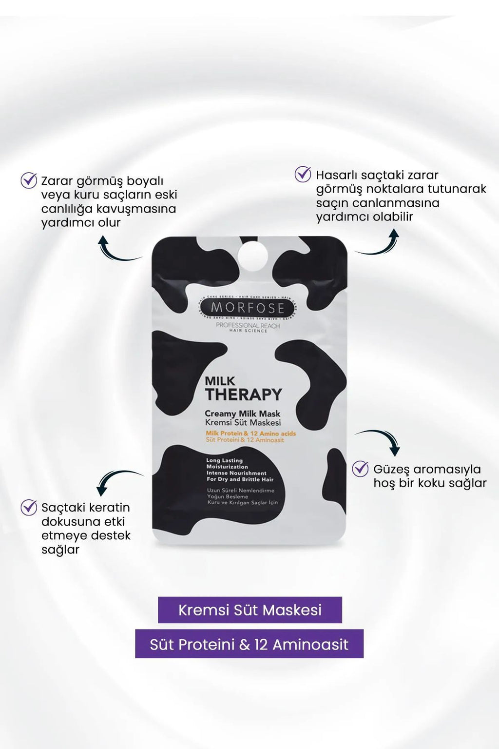 Milk Therapy Kremsi Süt Maskesi 25 ML (24 ADET) - Bakım ve Canlılık - mrfs