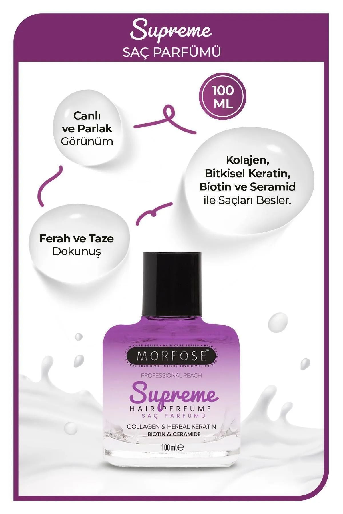Supreme Saç Parfümü 100 ML - Mat ve Kuru Saçlar İçin - mrfs