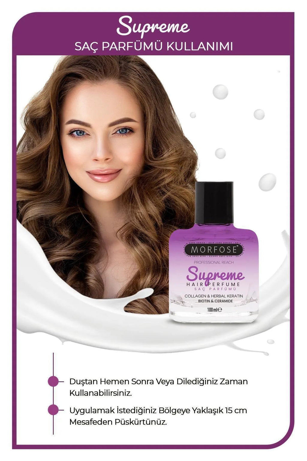 Supreme Saç Parfümü 100 ML - Mat ve Kuru Saçlar İçin - mrfs