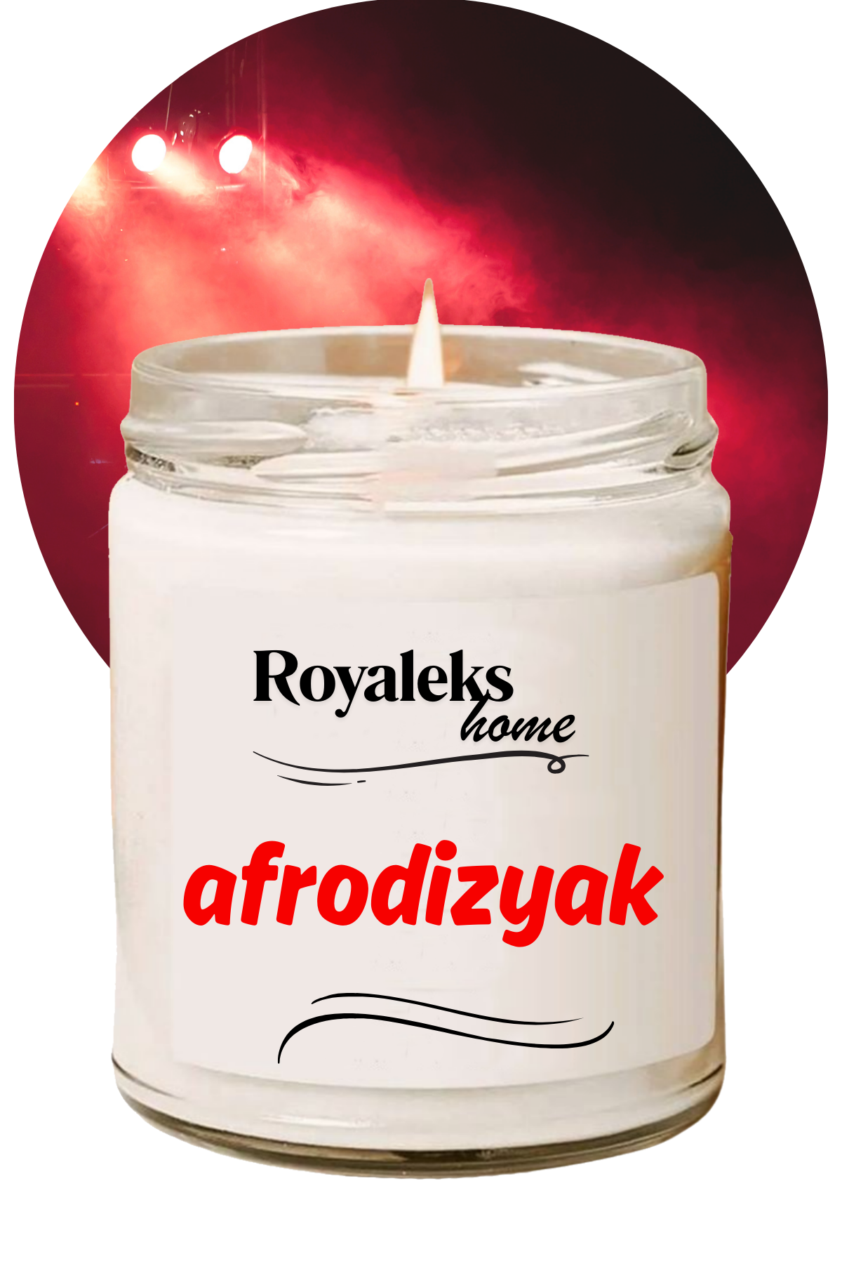 Doğal Özel Seri Kokulu Dekoratif Kavanoz Mum 210 cc - Afrodizyak - RYL