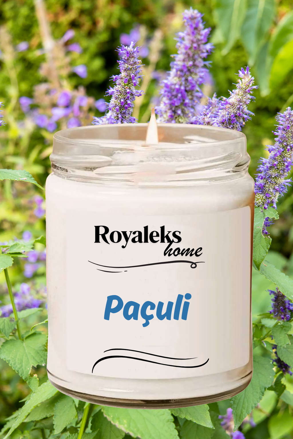 Doğal Özel Seri Kokulu Dekoratif Kavanoz Mum 210 cc - Paçuli Esansı - RYL