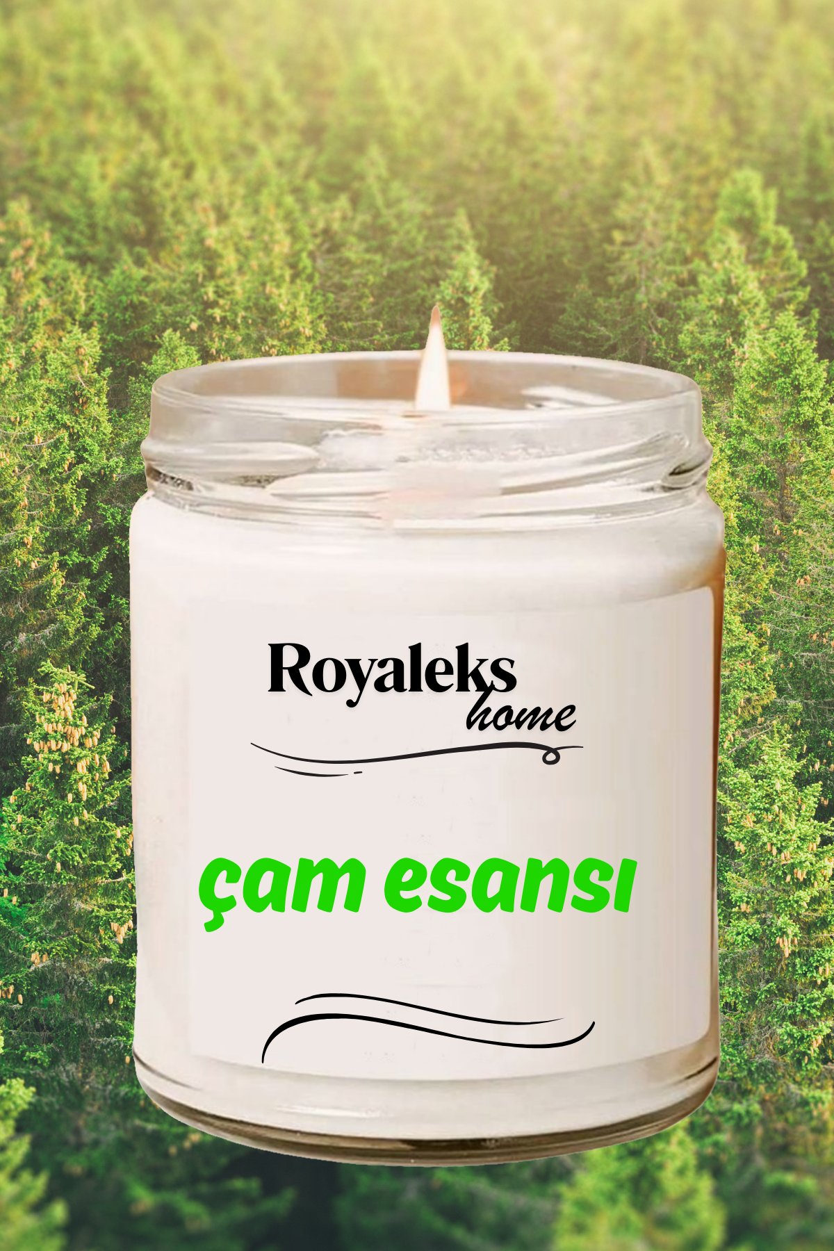 4 Adet Doğal Özel Seri Kokulu Dekoratif Kavanoz Mum 4X210 cc - Fresh Set - RYL