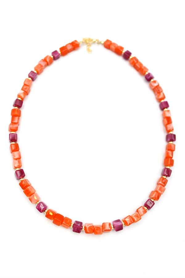 Akrilik Kolye - Turuncu