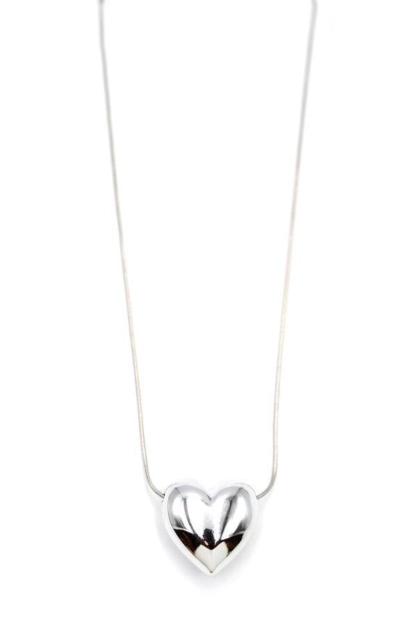 Kalp Kolye - Gümüş