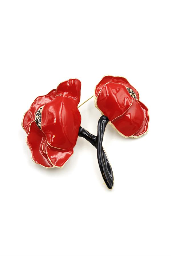 Gelincik Broş - Kırmızı
