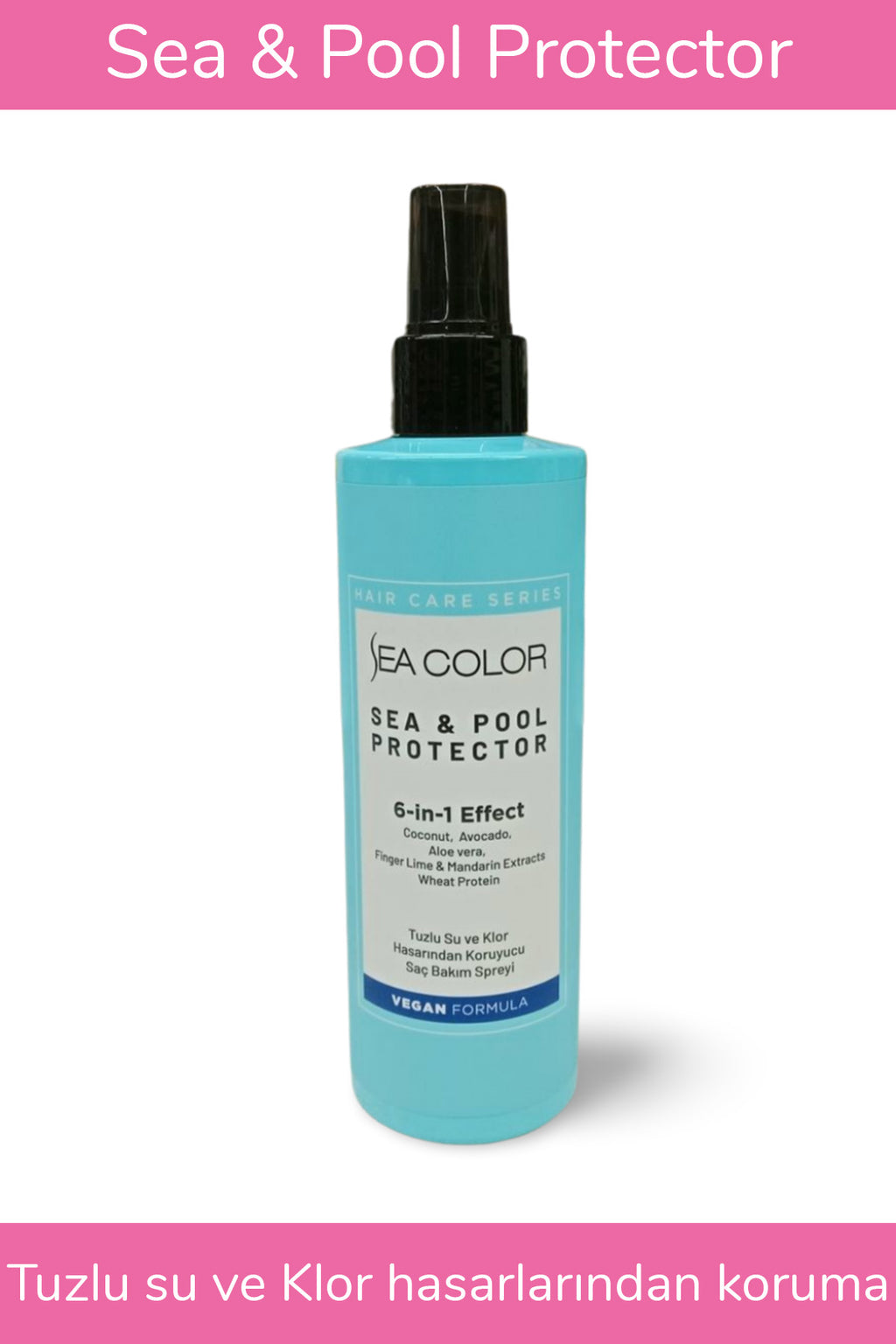 Tuzlu Su ve Klor Hasarından Koruyucu Saç Bakım Spreyi Deniz ve Havuz Saç Spreyi 6'sı 1 Arada