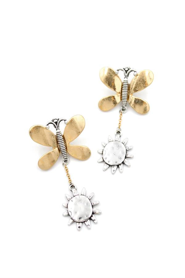 Kelebek Küpe - Altın