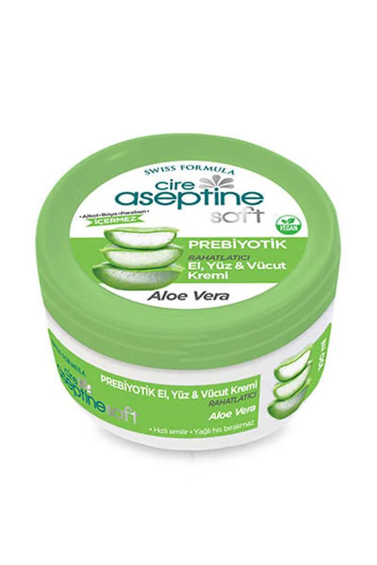 Cire Aseptine Soft Aloe Vera Özlü Yatıştırıcı Besleyici Prebiyotikli Krem 100 ml