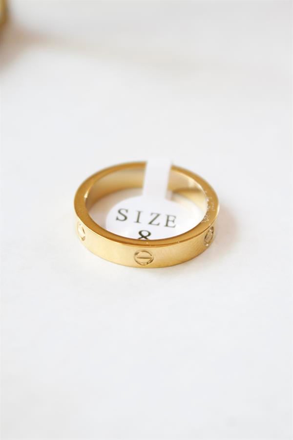 6'lı Crt Model İnce Alyans Yüzük Seti - Altın