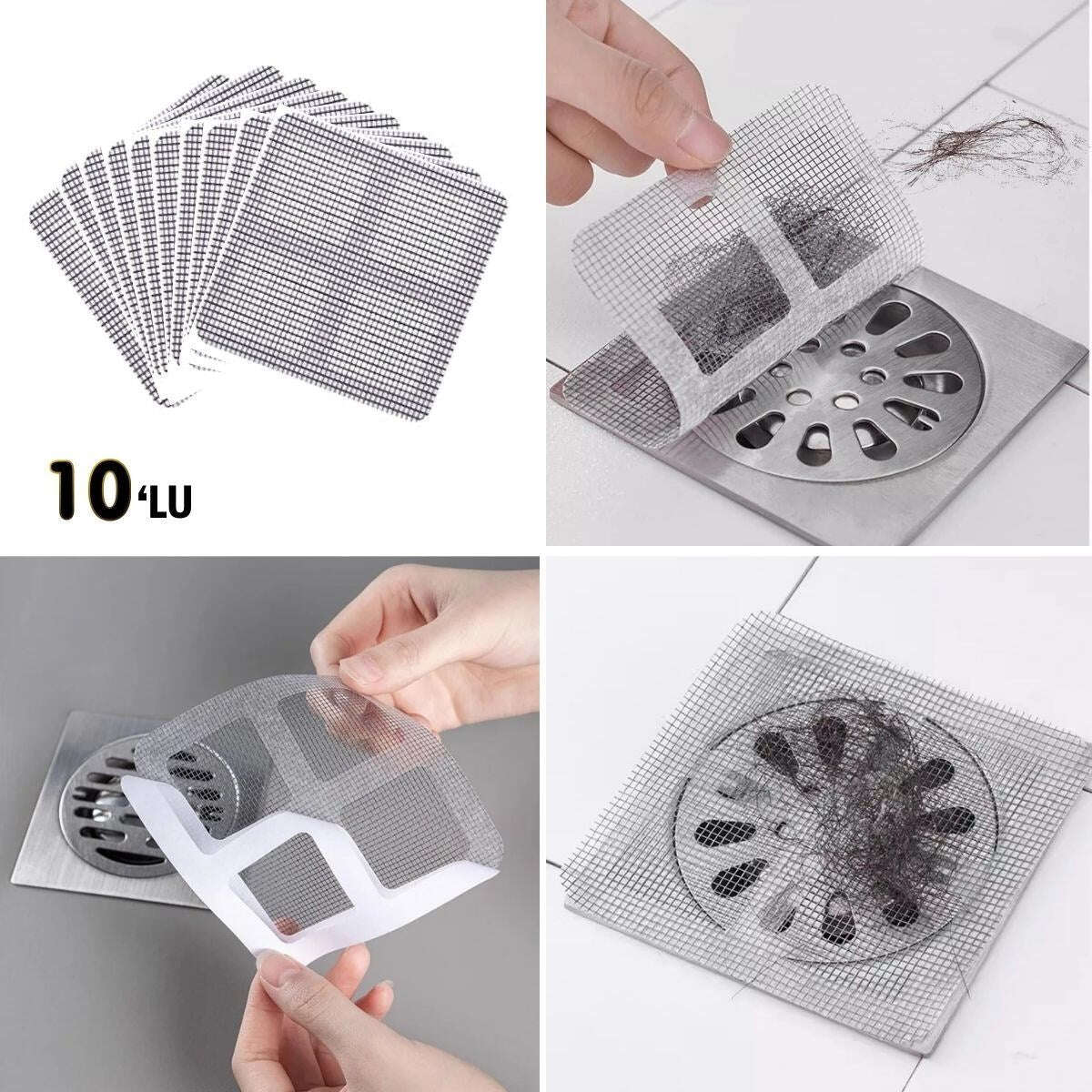 GENEL® 10'lu Banyo ve Mutfak Lavabo Koku Önleyici ve Haşere Böcek Önleyici Gider Filtresi - UcuzaGeliyor