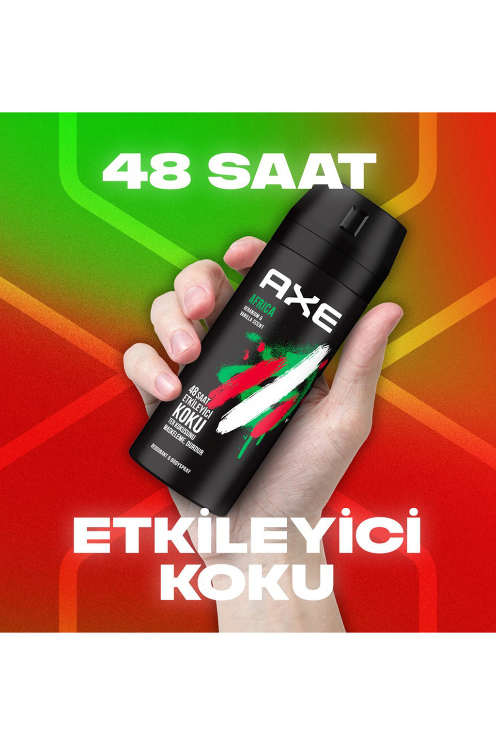 3 Adet Axe Africa Erkek Deodorant Sprey 150 ml