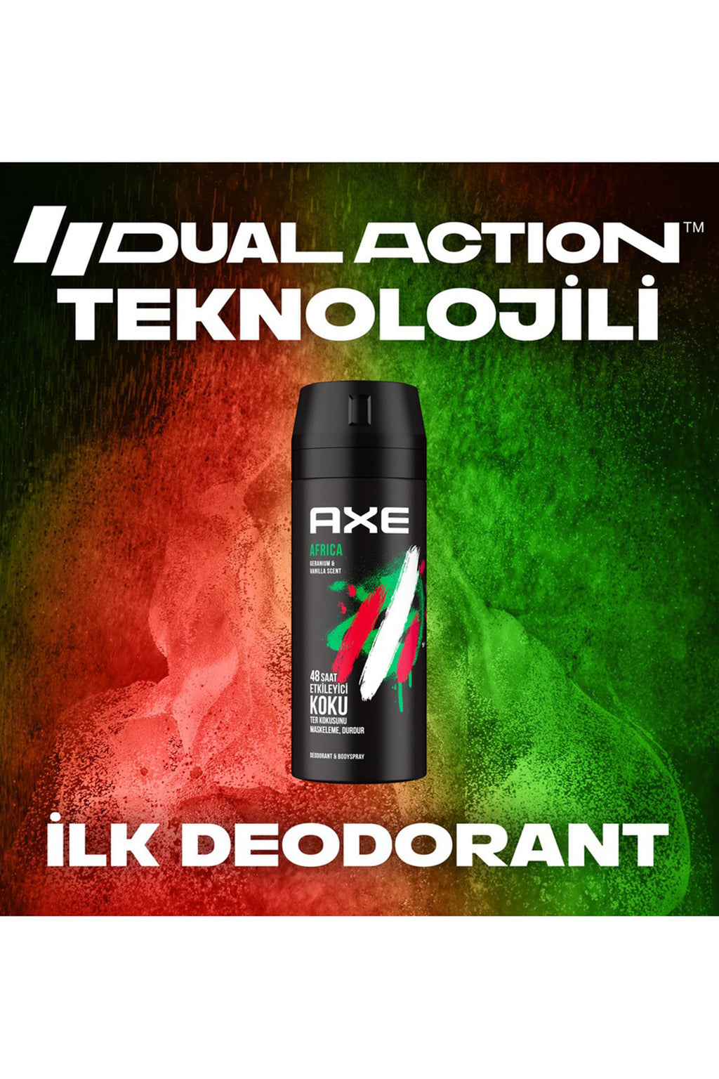 2 Adet Axe Africa Erkek Deodorant Sprey 150 ml