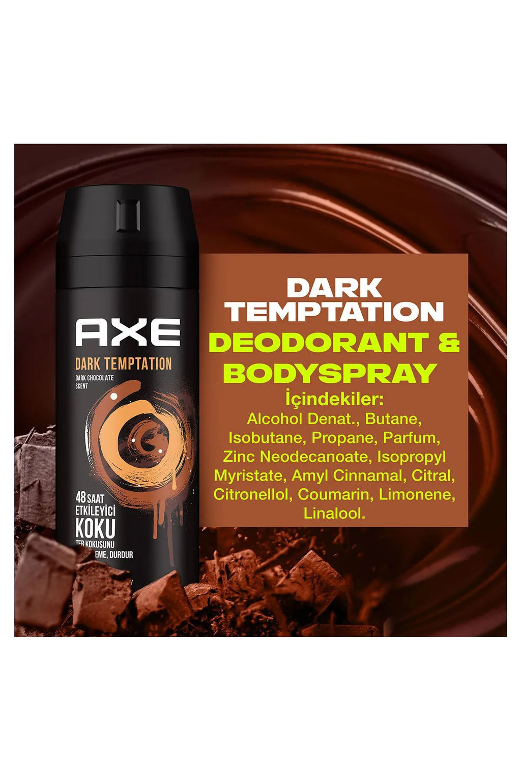 3 Adet Axe Dark Temptatıon Bay Parfüm Kofre 150 ml