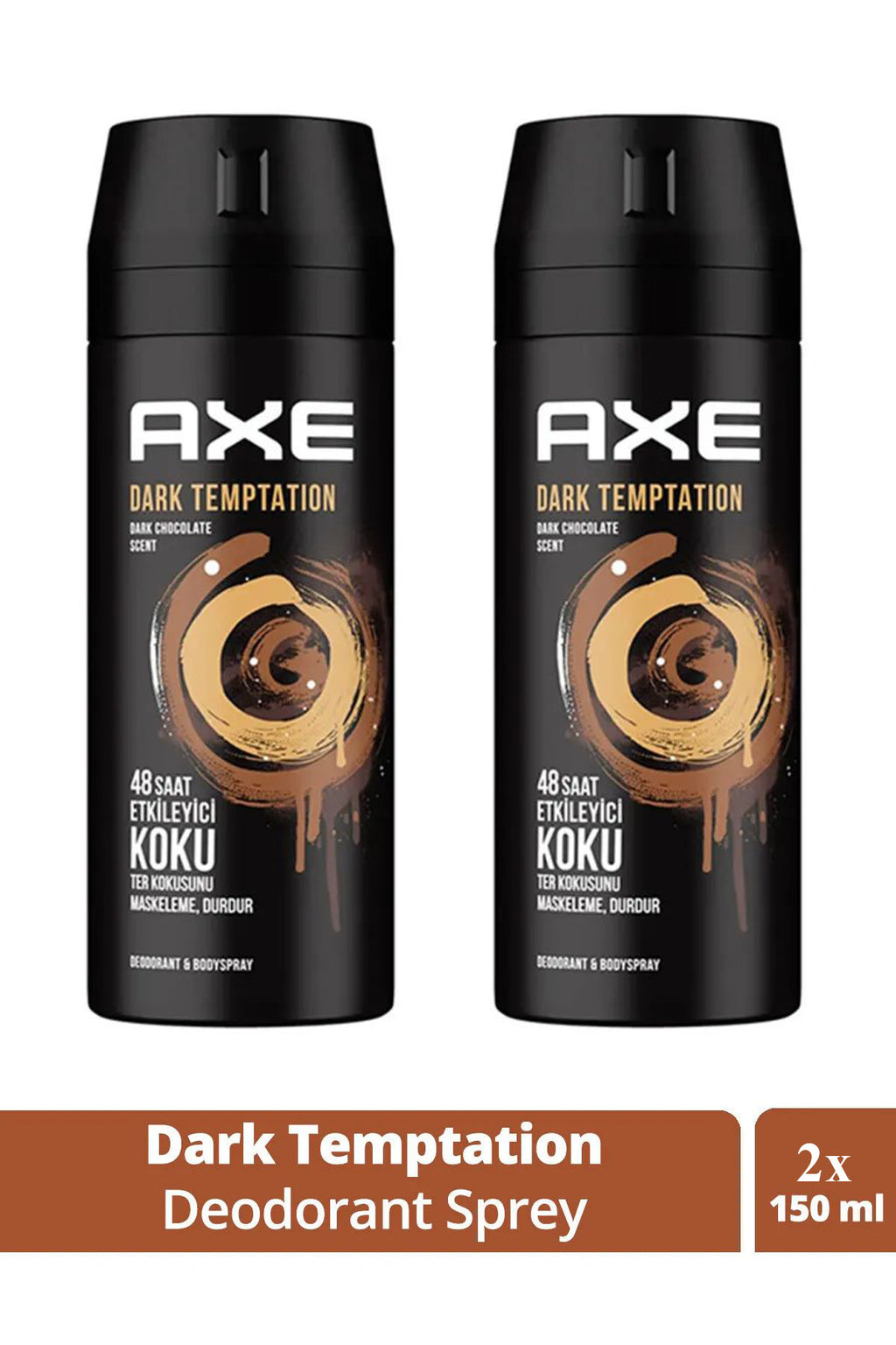 2 Adet Axe Dark Temptatıon Bay Parfüm Kofre 150 ml