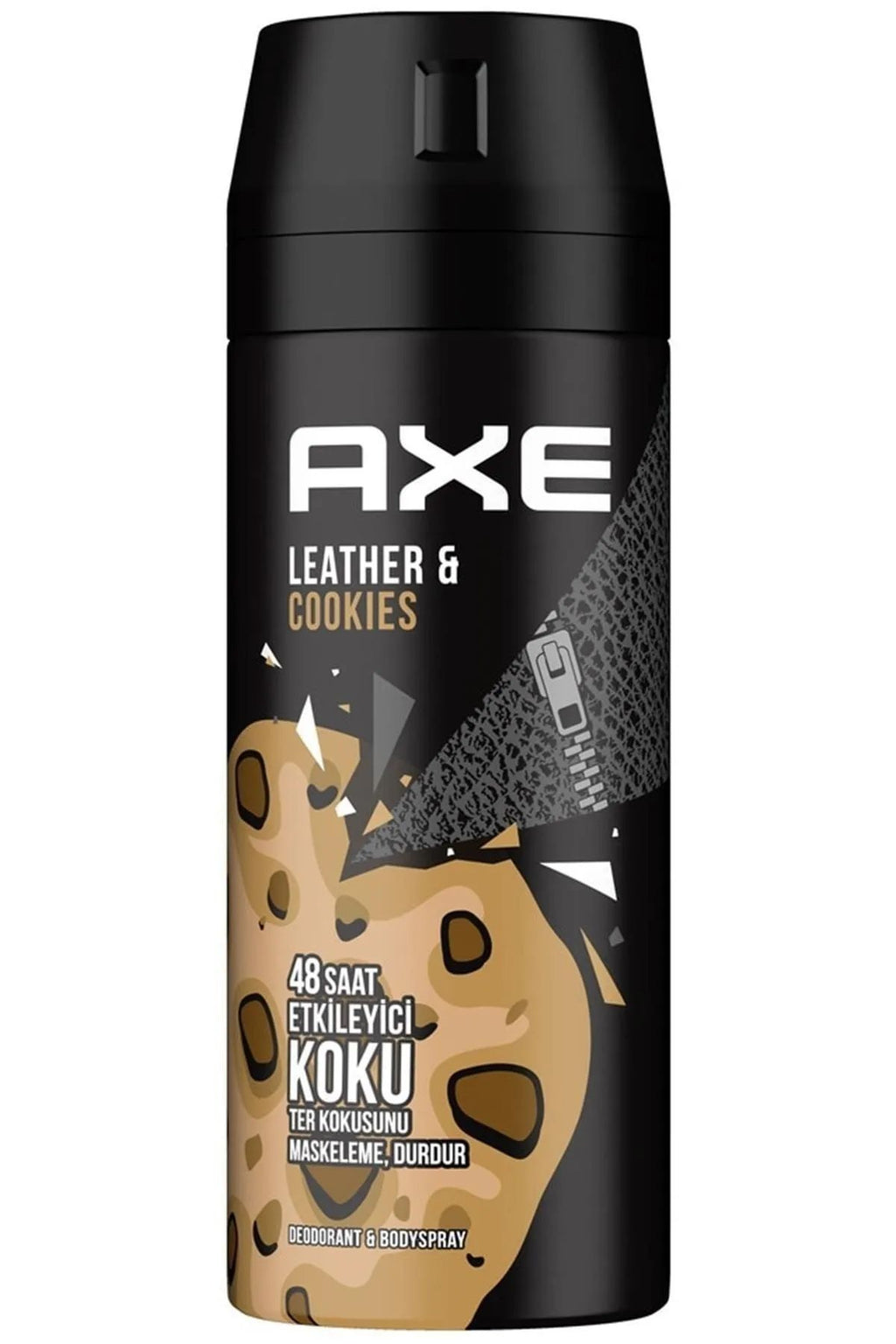 2 Adet Axe Erkek Sprey Deodorant Leather & Cookies 48 Saat Etkileyeci Koku 150 ml