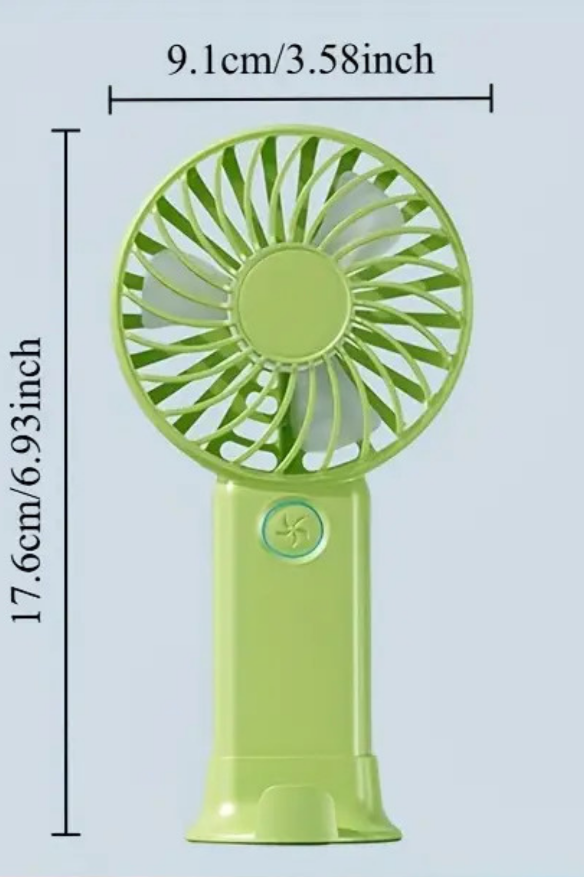 3 Hız Kademeli Şarjlı Sessiz El Vantilatörü Telefon Tutucu Özellikli El Masa Fanı