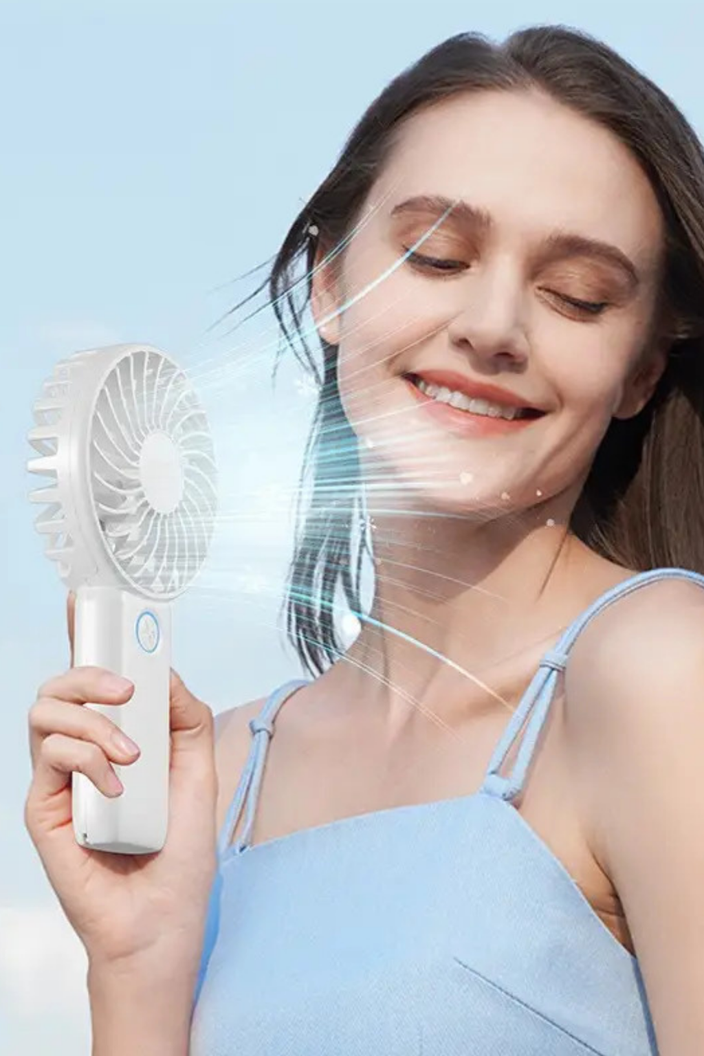 3 Hız Kademeli Şarjlı Sessiz El Vantilatörü Telefon Tutucu Özellikli El Masa Fanı