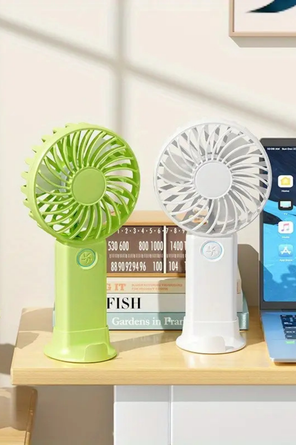 3 Hız Kademeli Şarjlı Sessiz El Vantilatörü Telefon Tutucu Özellikli El Masa Fanı